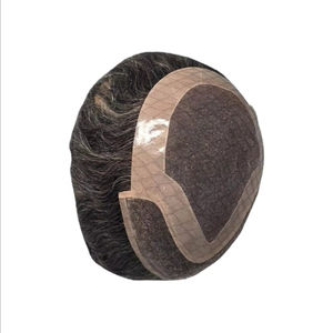 Peluca de Cabello Humano Taz Hair BD, Ondulado, Prótesis Capilar, 100% Cabello Remy Chino, con Frente de Encaje y Base Mono - Product Image 3