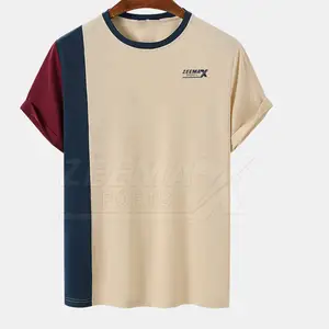T-shirt confortable T-Shirt taille personnalisée respirant en stock Fabriqué en coton T-shirt en polyester