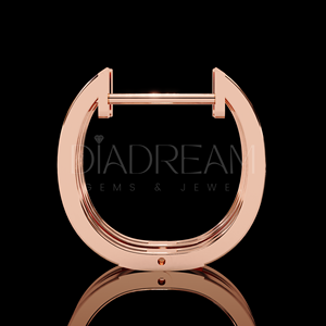 Boucles d'oreilles élégantes en argent sterling 925 avec diamants de laboratoire taille ronde, plaquées argent, serties par tension, bijoux fantaisie pour hommes - Product Image 5