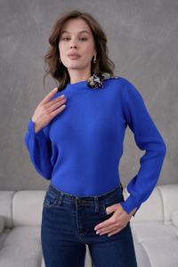 Fabricante de ropa de mujer Bufanda de manga larga Cuello Prendas de punto Suéter Otoño Invierno Nuevo estilo Prendas de punto Oportunidad al por mayor - Product Image 5