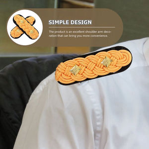 Nuevas Epaulettes de Lujo con Bordado de Encaje Personalizado y Magnético para Bolsos, Uso Ceremonial - Product Image 3