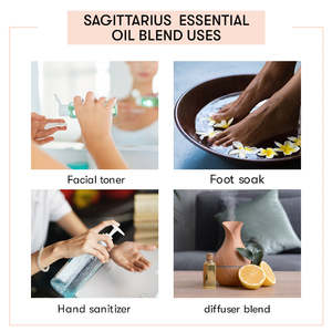 Sagittarius Zodiac Sign Essential Oil Blend 100% Pure Therapeutic Moisturizing Frankincense Ylang-Ylang Melaleuca Geranium Ylang - Product Image 3