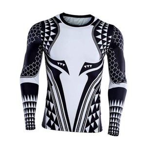 Nouveautés Compression Fitness : Rashguard de qualité supérieure UPF50+, très confortable, manches longues, léger - Product Image 3