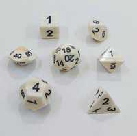 Ensemble de dés polyédriques légendaire en os de buffle, faits à la main, naturels, pour les jeux de rôle et les aventures de table D&D, et cadeaux pour collectionneurs