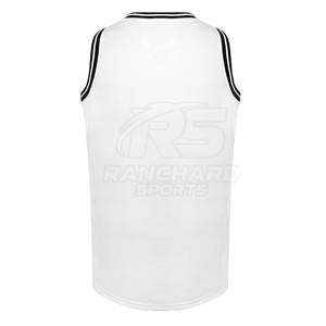 Maillot de basket-ball pour hommes en tissu léger et respirant à séchage rapide, design d'équipe personnalisé, chemise en maille de sport - Product Image 3