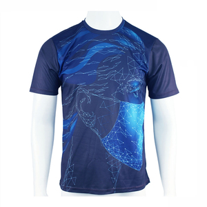 Buen Material Oem Service Factory Rate Mejor fabricante profesional Transpirable Diseño único 3D Impreso Camisetas para hombres - Product Image 2