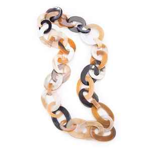 Collar de cadena larga de cuerno de búfalo hecho a mano para mujer, joyería de moda Vintage de calidad con diamante y perla en ágata razonable - Product Image 2