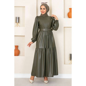 New Season Women Winter Islamic <b>Clothing</b> Abaya Dress Kaftan Tunic Dubai Muslim Islamic Fashion <b>Turkish</b> Made Islamic Dresses - Product Image 3
