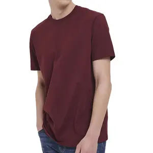 Classics Herren Basic Solid T-Shirt LEICHT GEWICHT CLEOK BURNT PRUNE Männer Frauen Unisex T-Shirts
