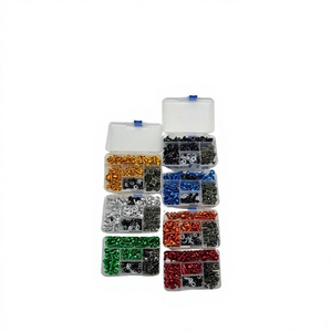 Conjunto de tornillos de cabeza redonda galvanizados de grado A para reparación y modificación de parabrisas de motocicleta - Product Image 1