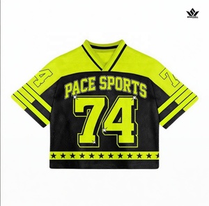 Custom Black Gold American Football Jersey V-Neck Short Sleeve Sublimated Mesh Breathable Quick Dry 100% <b>Polyester</b> Adult Sports - Product Image 4