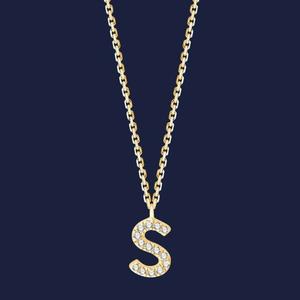 Colgante personalizado de diamante cultivado en laboratorio de corte redondo colgante de alfabeto inicial con collar de 16 pulgadas diamante sintético - Product Image 5