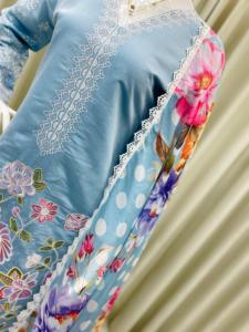 Beau costume de créateur Farsi Salwar ensemble de trois pièces pour femmes broderie à la mode travail élégant vêtements ethniques indiens - Product Image 5