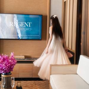 Factory Wholesale White Mesh V-Neck Sleeveless Maxi Dress with Slim Waist for Women - Product Image 6