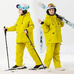 Cálido impermeable a prueba de viento impreso hombres adultos mono invierno esquí nieve traje chaqueta personalizada una pieza diseño duradero calidad - Product Image 1