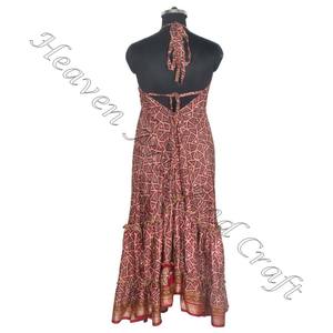 SD014 femmes indien pakistanais Saree/Shari/Shari Vintage robes en soie Hippy Boho chaud Sexy à la recherche coton indien meilleur Vintage - Product Image 6