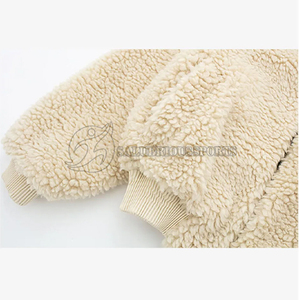 2024 nueva sudadera informal de invierno de lana Sherpa para mujer, cuello vuelto, logotipo personalizado, sudadera con cremallera, alta calidad, ecológica - Product Image 5