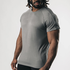 เสื้อยืดโอเวอร์ไซส์สำหรับผู้ชายผ้าโพลีเอสเตอร์40% ผ้าฝ้าย60% 260กรัมลายเรียบสีพื้นสำหรับงานพิมพ์ตามสั่ง - Product Image 2
