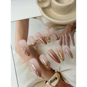 Mousse de noisette pour nail art, vernis à ongles premium avec adhésif durable, effet mousse parfumée noisette - Product Image 3