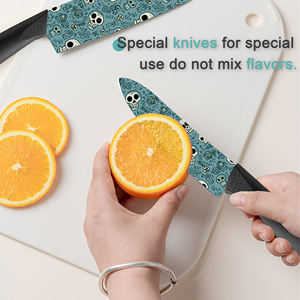 En stock Ensemble de couteaux de chef professionnels de qualité supérieure 9 pièces Lames en céramique de haute qualité Manche en plastique Durable Cadeau Noël 2026 - Product Image 5