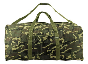 Design chaud moderne léger Weekender sac polochon unisexe résistant à l'eau Camouflage coton ciré sergé toile cuir véritable - Product Image 6