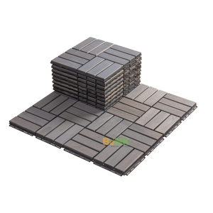 Benk กระเบื้องพื้นไม้อาคาเซียสีเทา12แผ่นฐานพลาสติกไม้คลาสสิกขายดีสำหรับวิลล่าต้านเชื้อแบคทีเรียกันลื่นสำหรับสวน - Product Image 3