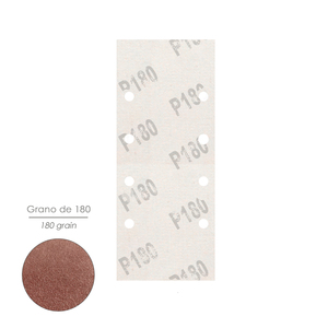 Ricambi per Carta Abrasiva con Velcro 93x228 mm con Fori Grana 180 (10 Pezzi) - Product Image 3