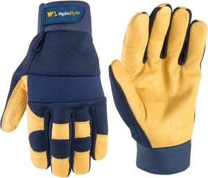 Guantes de cuero genuino PRI Unisex de doble grano de Palma térmicos/aislados ignífugos controladores de certificación de seguridad personalizados - Product Image 3