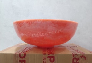 ชามเรซิ่นขนาดใหญ่ น้ำหนักมาก สำหรับตกแต่งบ้าน ใช้จัดระเบียบในครัว ราคาดี ใช้เป็นภาชนะบนโต๊ะอาหาร สำหรับเสิร์ฟอาหาร ลายศิลปะ - Product Image 3