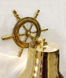 Campana de latón macizo para puerta de interior y exterior, campana para colgar en la pared, para cocina, hogar y decoración del hogar - Product Image 4