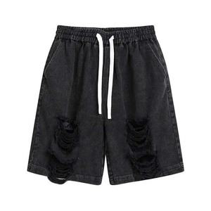 Pantalones cortos de verano para hombre, logotipo personalizado, holgados, lavados con ácido, French Terry, lavado Vintage, pantalones cortos para correr de algodón personalizados para hombre, todas las tallas - Product Image 5