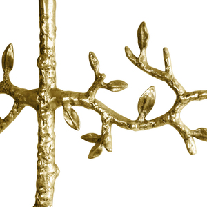 เครื่องประดับโลหะเงินแสดงต้นไม้ตกแต่งบ้านเครื่องประดับที่ทันสมัยยืนด้วยฐานสีดำตกแต่งกลางที่สง่างาม - Product Image 2