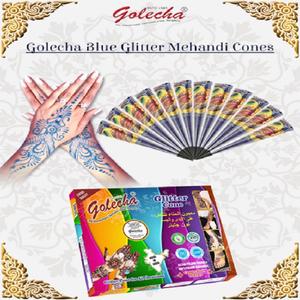 Cono de purpurina de Henna azul súper conveniente | 25gm en cada pieza - Product Image 2