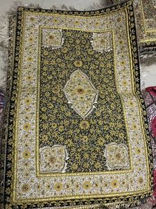 Décoration murale de tapis de bijoux en velours artisanal indien moderne | Pièce de déclaration unique pour les salons, les halls, les salons et la décoration intérieure - Product Image 4