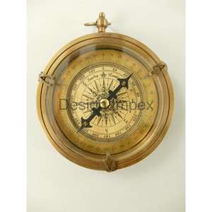 Brújula de estilo vintage, artículos náuticos metálicos de latón, brújula de lujo antigua personalizable, artículos de decoración del hogar para artículos - Product Image 3