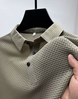 T-shirt d'été à col en V et manches courtes pour homme, 100 % coton molletonné, 180 grammes, confortable, sans coutures, décontracté et respirant, séchage rapide