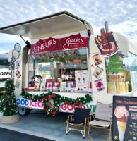 Kiosque mobile à limonade avec évier pour se laver les mains et bac à glace pour jeunes entrepreneurs et collectes de fonds pour événements communautaires