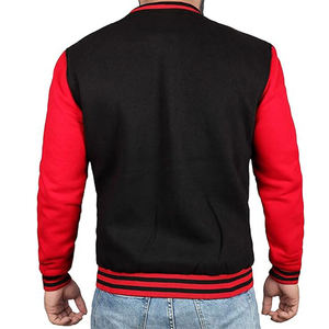 Chaquetas universitarias bordadas personalizadas Chaquetas universitarias Letterman para hombre con mangas de cuero Chaqueta Letterman para hombre - Product Image 5