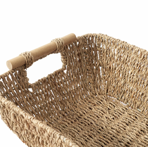 Paniers de rangement en jonc de mer Une solution de rangement polyvalente et écologique pour les salles de bains modernes Parfait pour la décoration intérieure, vente en gros - Product Image 2