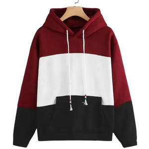 Sweat à capuche surdimensionné 100% coton pour homme Multi-Panel Multi-Color Sweat à capuche à manches longues Winter Plain Dyed - Product Image 2