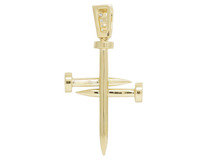 Hip Hop Iced Out Moissanite VVS Clarté Diamant Rond en Argent Sterling 925 Pendentif Croix pour Homme - Product Image 4