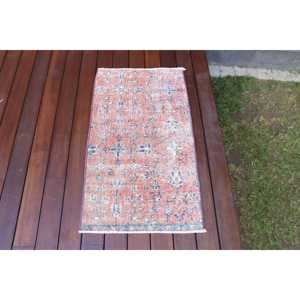 พรมวินเทจ พรมขนาดเล็ก 1.7x3.1 ฟุต พรมลายทางสีแดง - Product Image 4