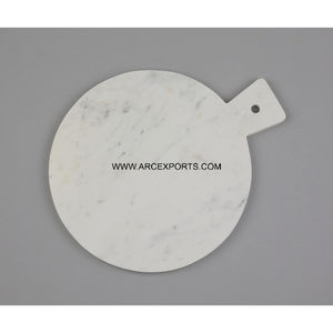 Fournitures de planche à découper en marbre blanc de forme et de conception antiques de qualité supérieure Planche à découper en marbre antique de créateur pour les cuisines haut de gamme - Product Image 3