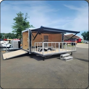 Remolque de Comida Móvil Totalmente Equipado, Plegable, para Doner <span class=keywords><strong>Kebab</strong></span>, Café, Helados, Hamburguesas, Tacos, Pizza, con Certificación CE y DOT, Personalizable - Product Image 1