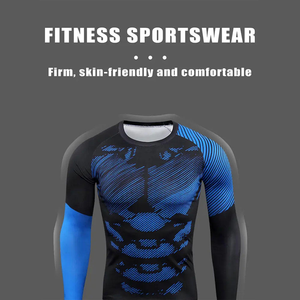 Rashguard de compresión BJJ Jiu Jitsu personalizado para hombre, camiseta sublimada de manga larga de secado rápido para entrenamiento físico, ropa deportiva OEM - Product Image 3