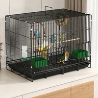 Cage de Luxe Décorative pour l'Élevage, Petite Cage à Oiseaux en Fil Métallique, Volière pour Pinsons et Pigeons, Présentoir Extérieur