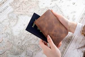 YWCE portefeuille de voyage de luxe en cuir véritable personnalisé RFID bloquant les imprimés d'animaux écologique porte-passeport organisateur crédit - Product Image 6