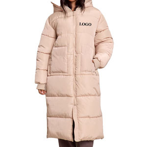 Ventes en gros, OEM, veste longue matelassée d'hiver pour femmes, grande taille, 2026 / Manteaux en duvet pour femmes personnalisés, veste matelassée en duvet - Product Image 1