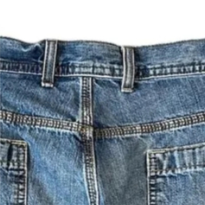 2025 New Premium Quality Custom High Baggy 100% Cotton Mid Waist Summer Casual Button Man's <b>Denim</b> Shorts with Straight Style - Product Image 6