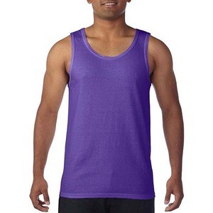Vêtements d'été pour hommes d'été respirants en coton de qualité supérieure personnalisés OEM Débardeurs de grande taille à col rond sans manches - Product Image 2